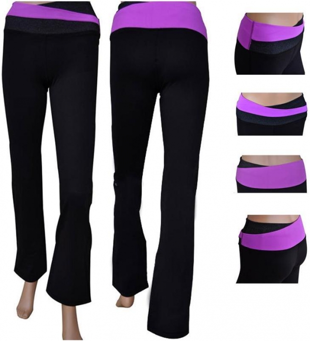Lululemon Yoga Astro Pant Purple Black - FaveThing.com