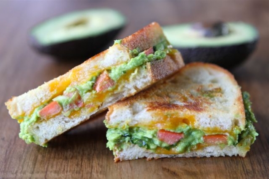 Guacamole Grilled Cheese Sandwich