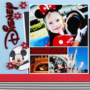 Disney Scrapbook Page