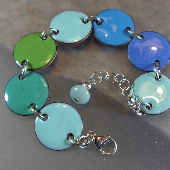 Blue Enamel Bracelet