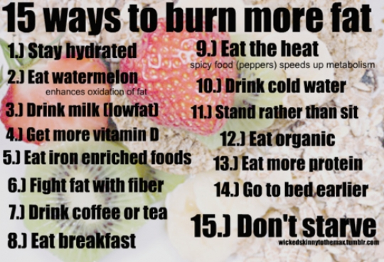 15 ways to burn more fat