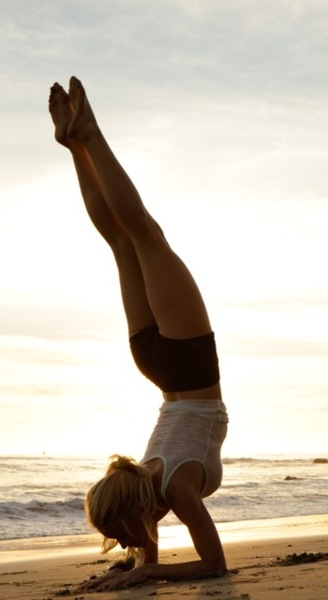 Yoga on the beach