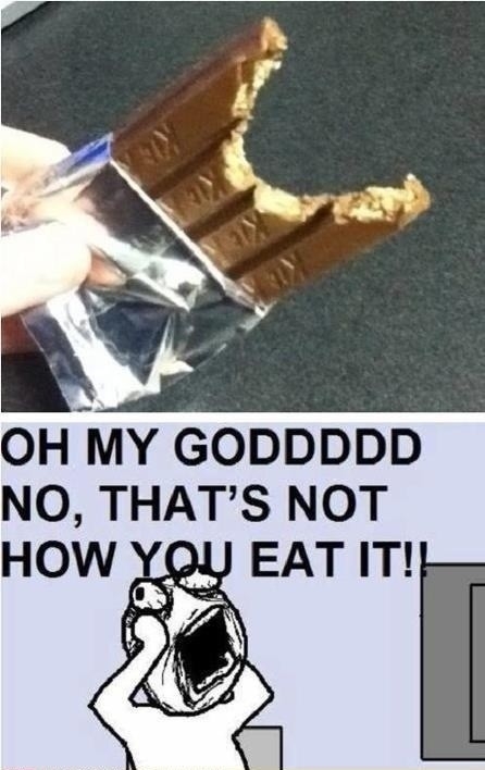 How to NOT eat a Kit Kat