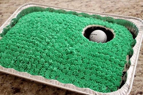 Golf Green Father's Day or Birthday Cake