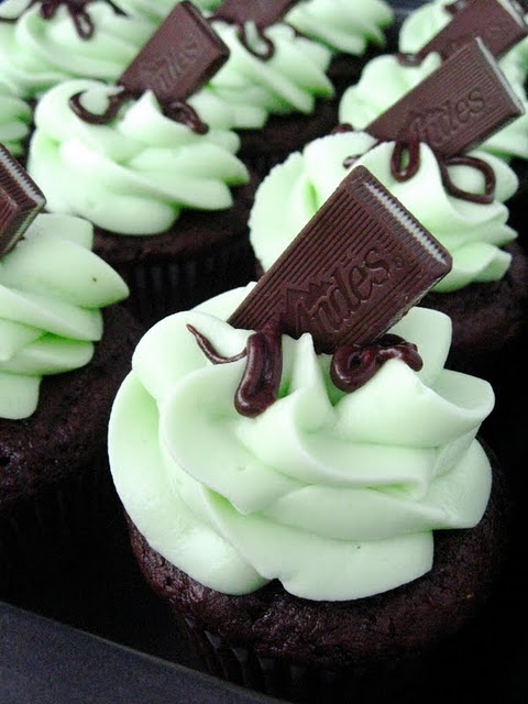 Andes Mint Cupcakes