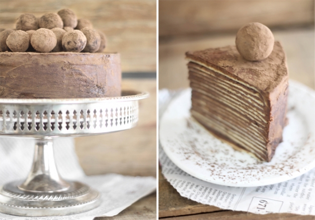  Chocolate Amaretto Crepe Cake