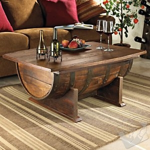 Whiskey Barrel Coffee Table 