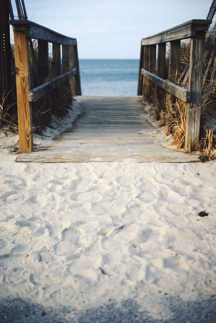 To the beach...