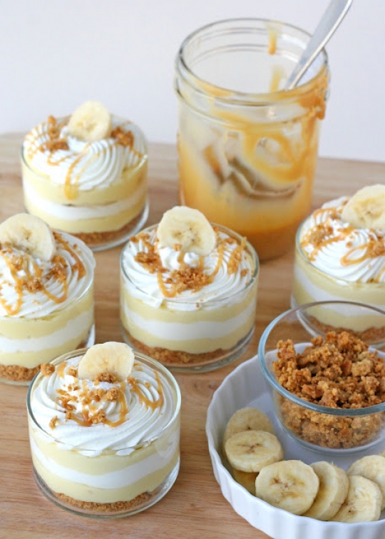 Banana Caramel Cream Dessert