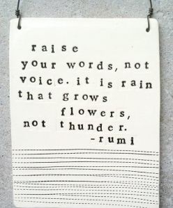 Raise your words...