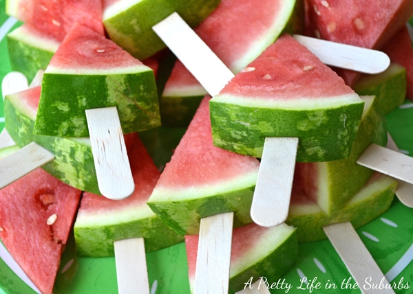 Watermelon on a stick