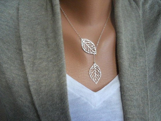 Two Leaf Necklace