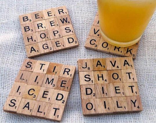 Make Your Own Scrabble Coasters