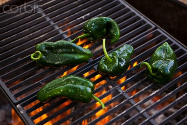Grilled Jalapenos over camp fire