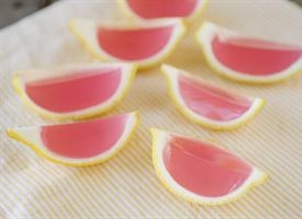 Pink lemonade jello shots