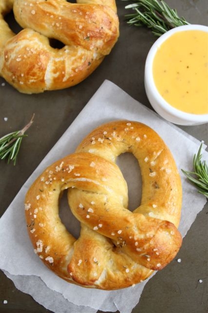 Rosemary Sea Salt Pretzels