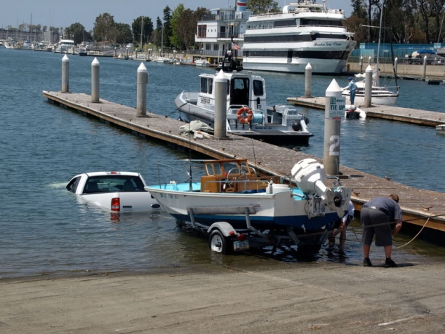 The wrong way to launch a boat