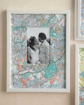 Map picture frame