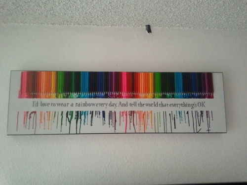 Melted Crayon Art