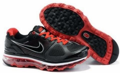 Mens Nike Air Max 2009 Black Red Shoes
