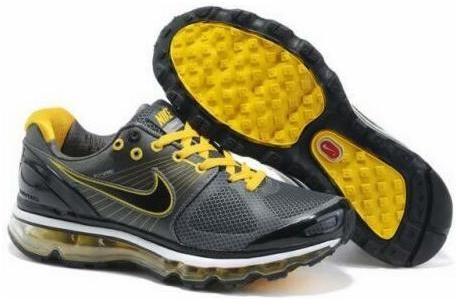 Mens Nike Air Max 2009 Grey Yellow Shoes