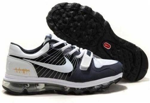 Mens Nike Air Max 2009 VII Black White Gold Shoes