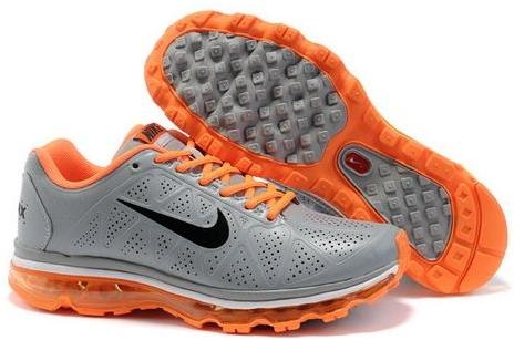Mens Nike Air Max 2011 Blunt Gray Black Orange 456325003