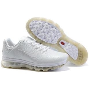 Mens Nike Air Max 2011 Leather All White 456235100