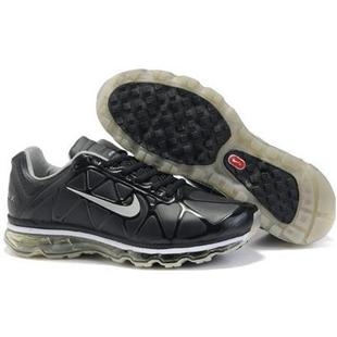 Mens Nike Air Max 2011 Leather Black White 456325001