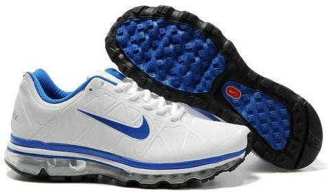 Mens Nike Air Max 2011 Leather White Blue 429889002