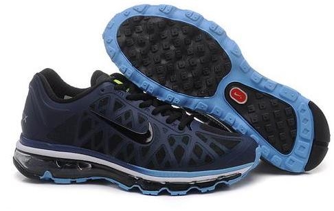 Mens Nike Air Max 2011 Mesh Black Dark Blue White 429889441