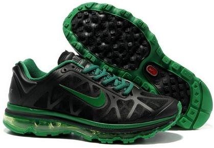 Mens Nike Air Max 2011 Mesh Black Dark Green 429889068