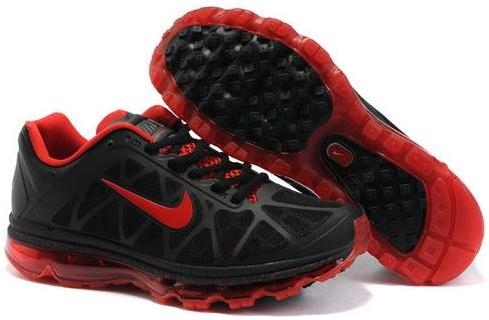 Mens Nike Air Max 2011 Mesh Black Dark Red 429889060
