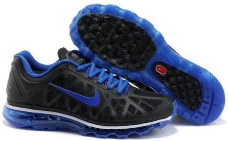 Mens Nike Air Max 2011 Mesh Black Deep Blue 429889004
