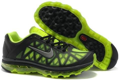 Mens Nike Air Max 2011 Mesh Black Green White 431873030