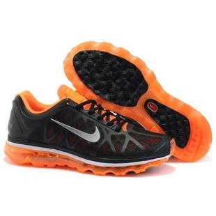 Mens Nike Air Max 2011 Mesh Black Orange White 429889008