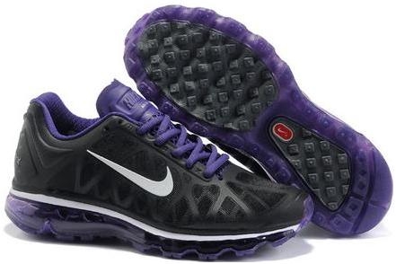 Mens Nike Air Max 2011 Mesh Black Purple White 429890055