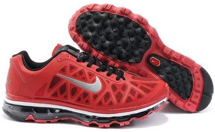 Mens Nike Air Max 2011 Mesh Deep Red Black White 429889600