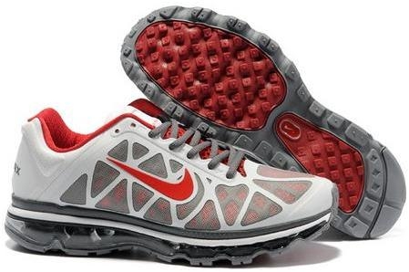 Mens Nike Air Max 2011 Mesh Gray Red 429889057