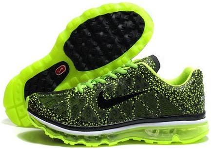 Mens Nike Air Max 2011 Mesh Green Black