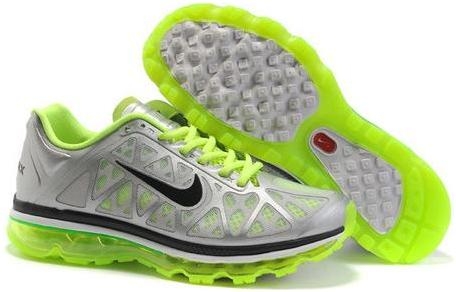 green and gray nike air max