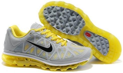 Mens Nike Air Max 2011 Mesh Grey Yellow Black