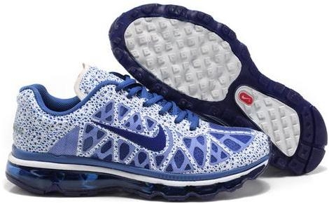 Mens Nike Air Max 2011 Mesh Navy Blue White