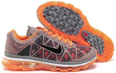 Mens Nike Air Max 2011 Mesh Orange Red Black