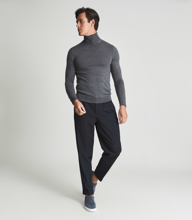 Merino Wool Rollneck Sweater