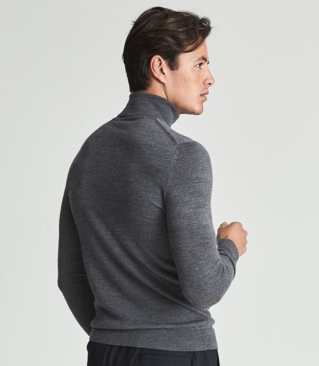 Merino Wool Rollneck Sweater - Image 3