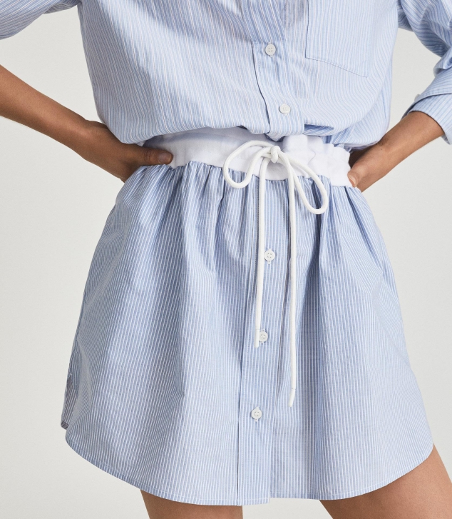 Mia Striped Shirt Dress - Image 2