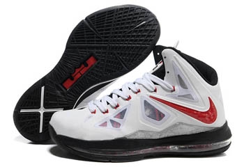 Miami Heat Lebron James X Red/White/Black Mens Shoes 