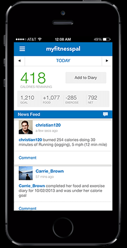My Fitness Pal app