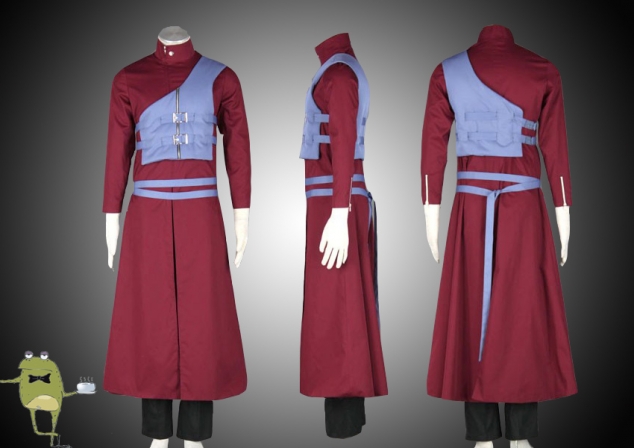 Naruto Shippuden Gaara Cosplay Costume Outfit